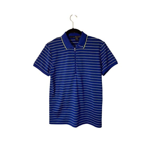 Ralph Lauren RLX Men’s Blue and Yellow Short Sleeve Polo Shirt Size Small - Picture 1 of 4